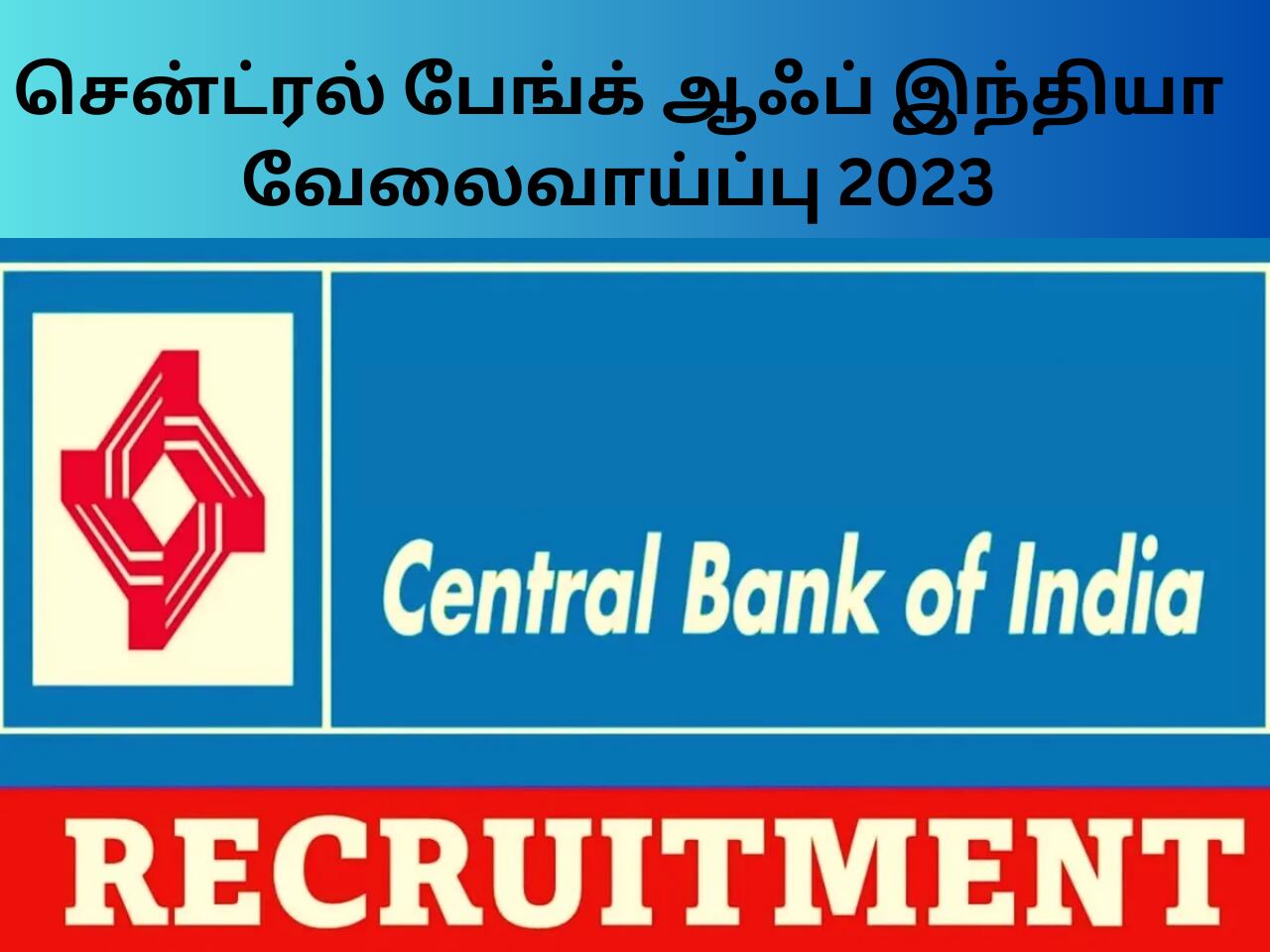 Central Bank of India Recruitment 2023 Apprentice