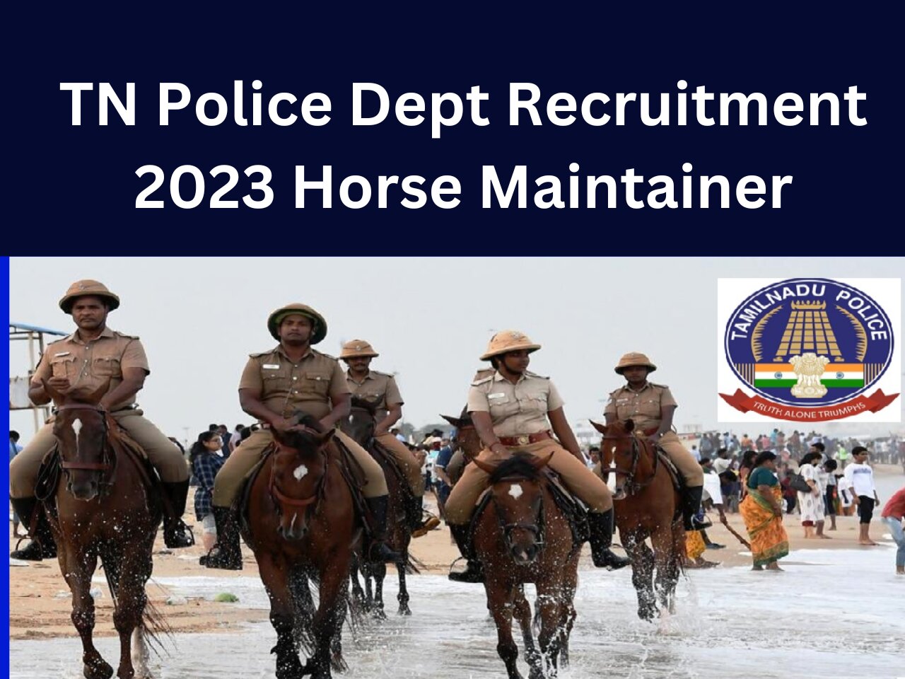 TN Police Dept Recruitment 2023 Horse Maintainer