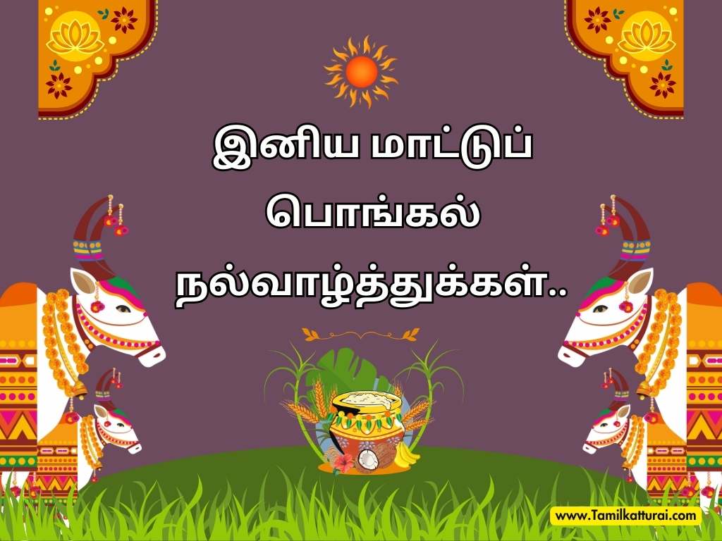 Mattu Pongal wishes in Tamil and Mattu Pongal quotes in Tamil to celebrate the festival of cattle and harvest.