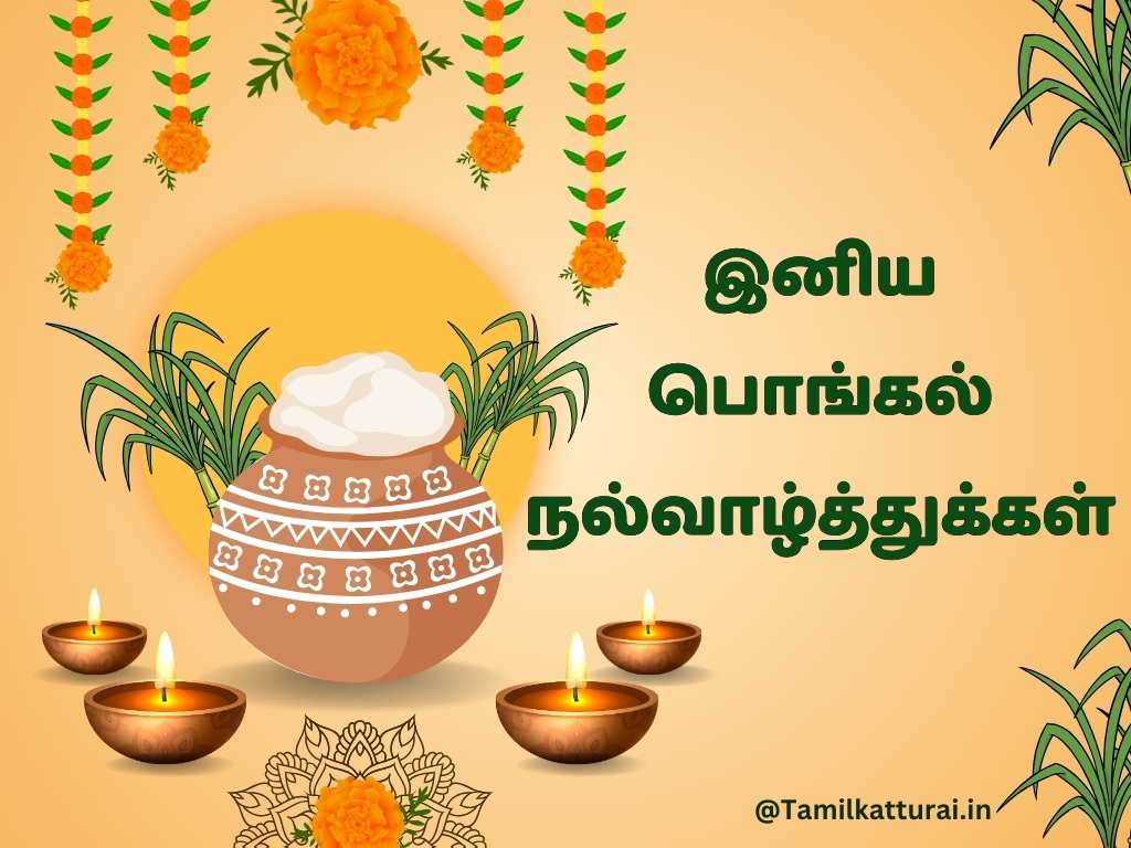 Pongal quotes in Tamil and Pongal wishes in Tamil to celebrate the harvest festival.